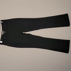 Via Masini 80 Black Heavyweight Flare Pant Sz 40 Winter Essential Elevated Basic